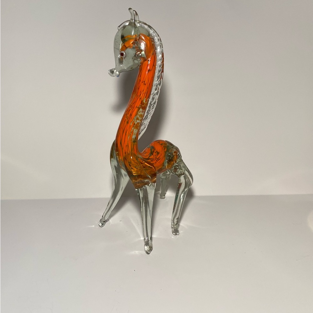 Vintage glass giraffe